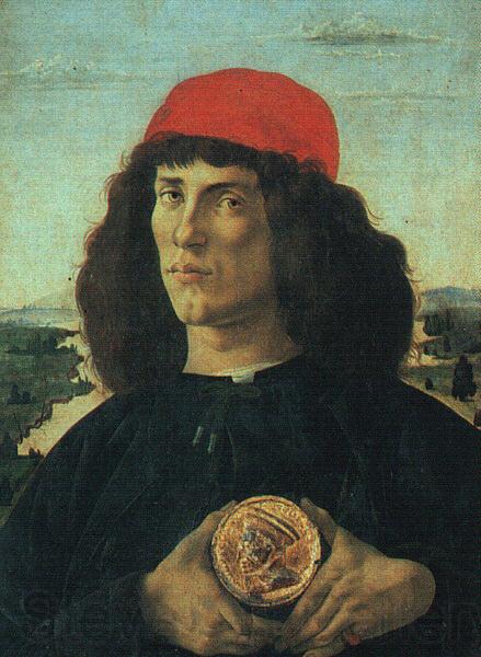 Sandro Botticelli Portrait of a Man with a Medal Spain oil painting art